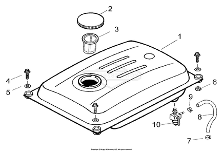 Part Location Diagram of 102555GS Briggs and Stratton Clamp hose 12mmod